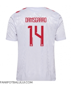 Danemarca Mikkel Damsgaard #14 Tricou Fotbal Replică European 2024 Barbati Deplasare